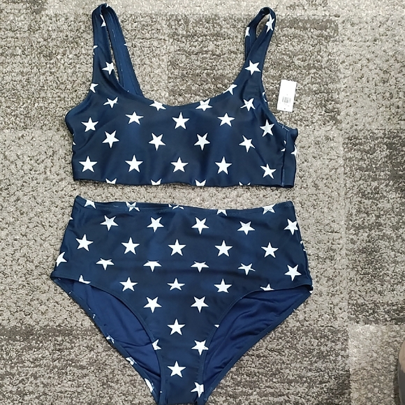 Old Navy Other - Old Navy Navy Blue Star Print Swim Set